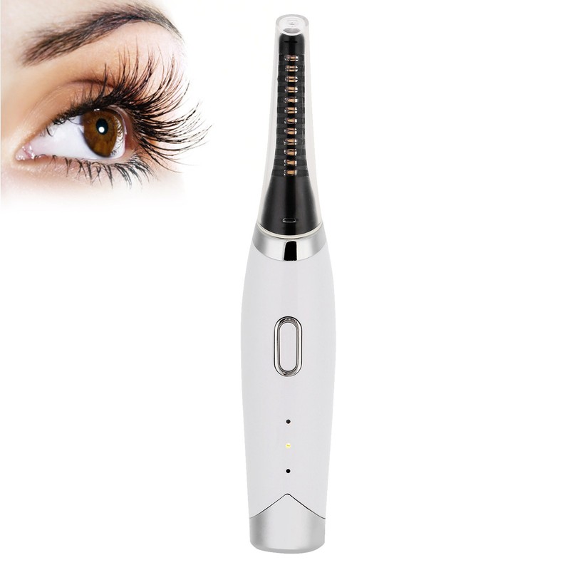 Electric Eyelash Curler Long Lasting Heated Perming USB Rechargeable Makeup