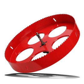 4-1/4 inch (108mm) Hole Saw with Hex Shank Arbor,HSS Bi-Metal Hole Saw,Hole Cutter with Drill Bit for Wood,Board,Plywood,Plastic and Sheet Metal (4-1/4 inch (108mm))