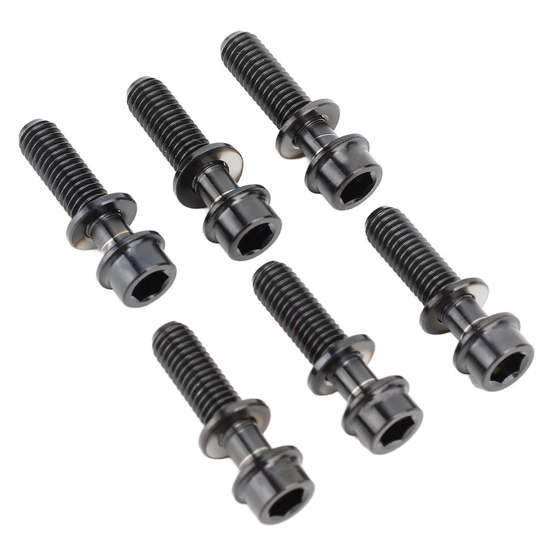 6PCS Bike Stem Bolts Titanium Alloy M5x20mm Bike Handlebar Stem