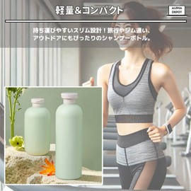 Alpha Depot Travel Bottle, Shampoo Bottle, Travel, Refill Bottle, Portable, Rinse Treatment, Body Soap, Backpacker, Gym, Public Bath, Hot Springs, Pastel Colors, Set of 3 (7.8 fl oz (200 ml) x 3 (Pink