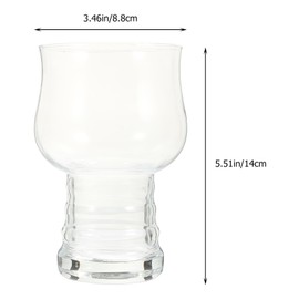 2 Pack Martini Glasses Glass Tumblers Beer Pint Glasses Craft Beer Glasses Tumblers Drinking Cups For Beverages Cocktail Martini Fathers Day Dad from Daughter Son Wife 17OZ