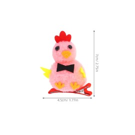 FOMIYES Chick Hair Clip Set 4 Pieces Easter Party Supplies Soft Chick Decorative Hairpins for Girls Stylish Party Accessory