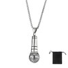 KUMSODE Women's Men's Stainless Steel Pendant with Vintage Punk Rock