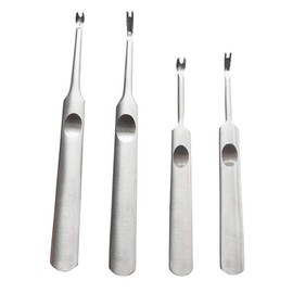 Healifty Leather Edge Beveler Skiver Hand Leather Edge Skiving Stitching Groover DIY Craft Tool 4pcs