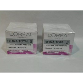 L'Oreal 2X L'Oreal Hidra Total 5 Crema Humectante Anti-Arrugas Floroglucinol+Nutri Vital