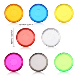 Pack of 88 Plastic Mini Discs Multicoloured Binder Ring Discs Expansion Discs for Adding Additional Pages, Notes or Graphics
