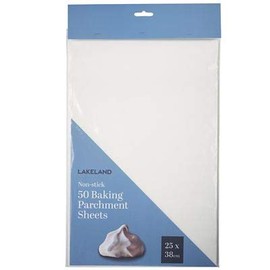 Lakeland Baking Parchment Paper Sheets 25cm x 38cm (10" x 15") - Pack of 50