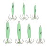 7 PCS Luminous Squid Jig 12 Hooks Stainless Steel Easy