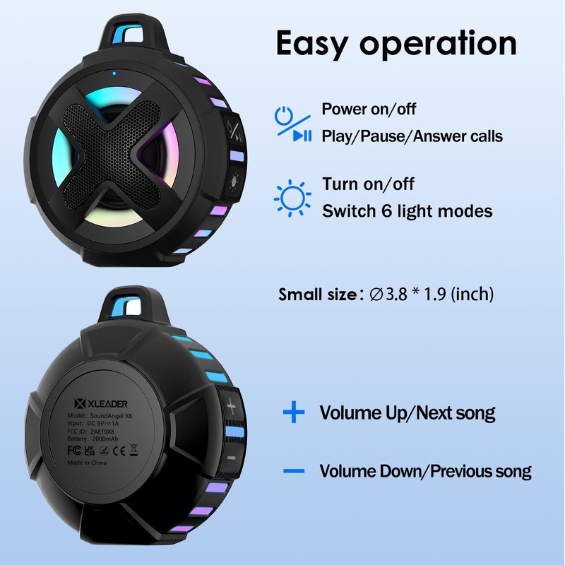 Upgraded, XLeader Pro Bike Speaker, with Handlebar Mount, Bluetooth V5.4,