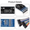 XIITIA 6pcs 0.91 inch OLED IIC I2C Display Module SSD1306