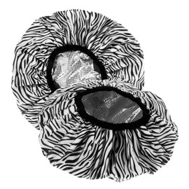 Baluue 2pcs Aluminum Foil Conditioning Hair Caps for Salon Treatments Self-heating Shower Caps for Bathing and Hair Coloring Double-layer Design