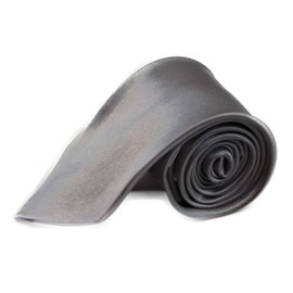 Mens Silver 8cms Plain Neck Tie