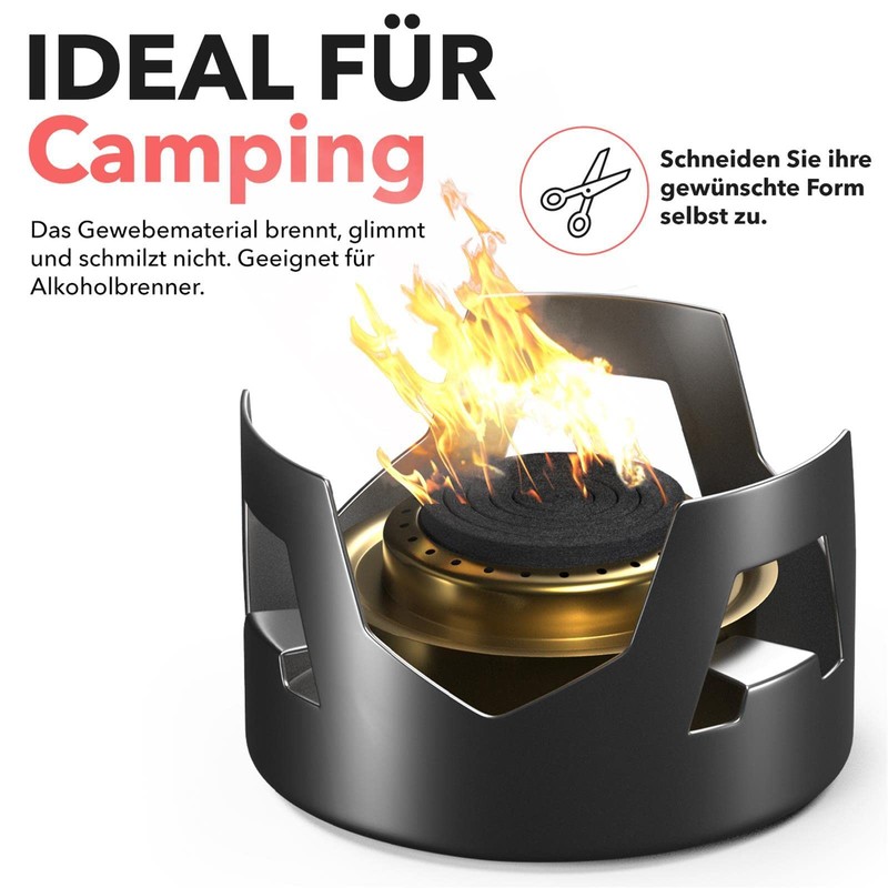 EVOCAMP Fireproof Underlay 30 x 30 cm Heat Resistant up