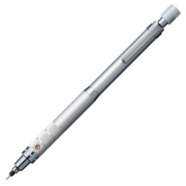 Uni Kuru Toga Roulette Model Auto Lead Rotation 0.5mm Mechanical Pencil, Silver Body (M510171P.26)