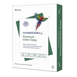 Hammermill Premium 8.5-inch x 11-inch Color Copy Paper, 32 lbs., 100 Brightness, 500/Ream (102630)