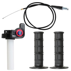 labwork 7/8 22mm Twist Throttle Handle Grip with Cable Replacement for 50-250CC ATV Dirtbike Quad Pit Dirt Bike Buggy