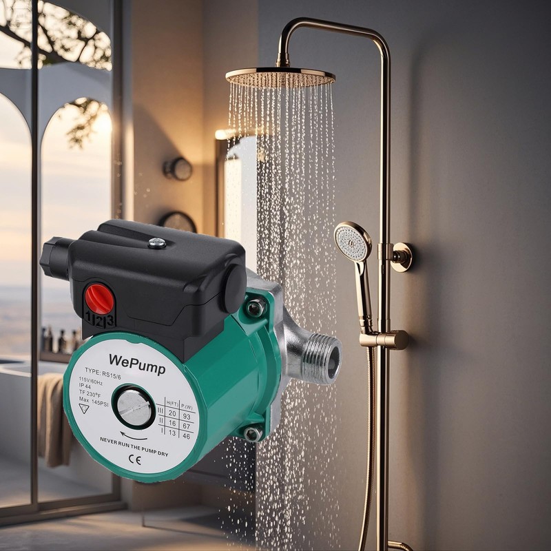 WEPUMP NPT 3/4'' Domestic Hot Water Circulation Pump 93W Recirculating