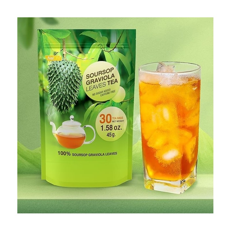 NalLife "200 Organic Soursop Graviola Leaves for Tea by NalLife"