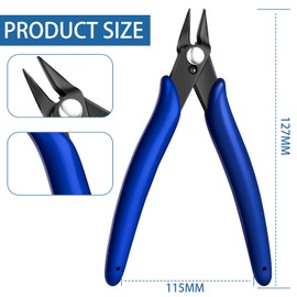 Wire Cutters,Flush Cutters Side Cutters Wire Strippers Cable Cutters Wire Cable Cutter for Coil Making Home DIY Jewelry Making