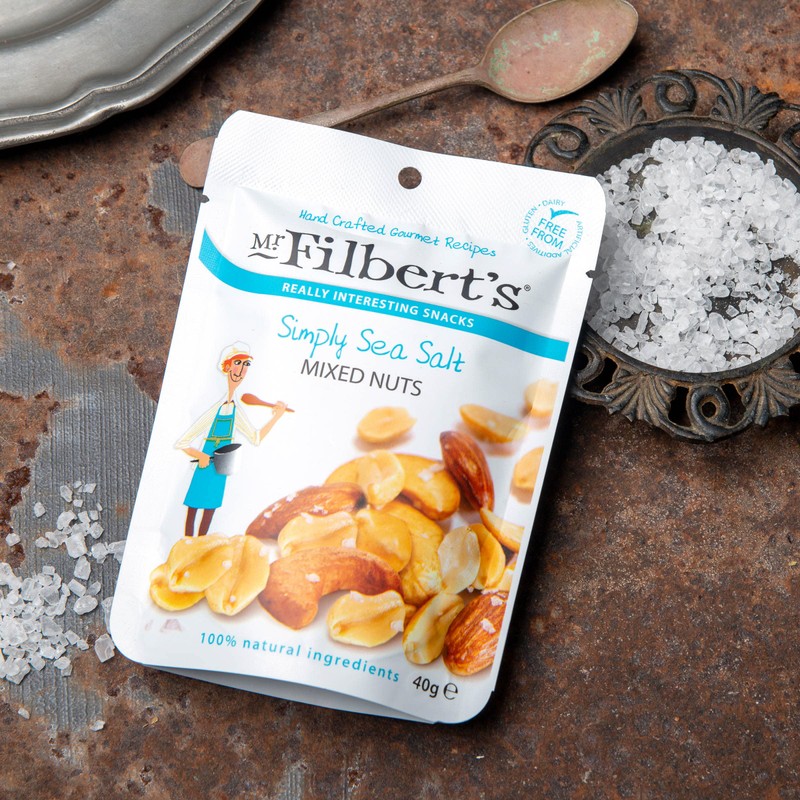 Mr Filbert's - Simply Sea Salt Mixed Nuts 10 x