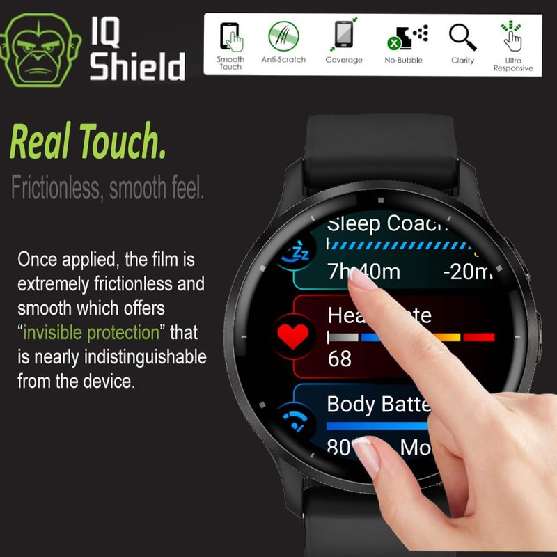 IQShield 6 Pack for Garmin Venu 3 Screen Protector: Clear