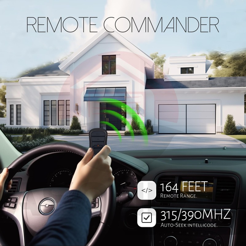 2X G3T-A G3T-R Intellicode Genie Garage Door Opener Remote, Auto-Seek
