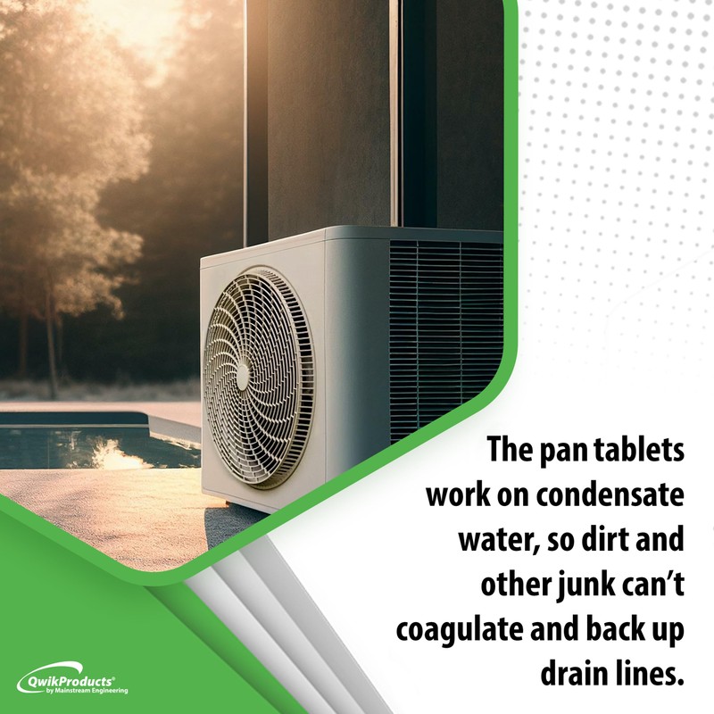 QwikTreat Condensate Pan Treatment Tablets, AC Drip Pan Tablets Air