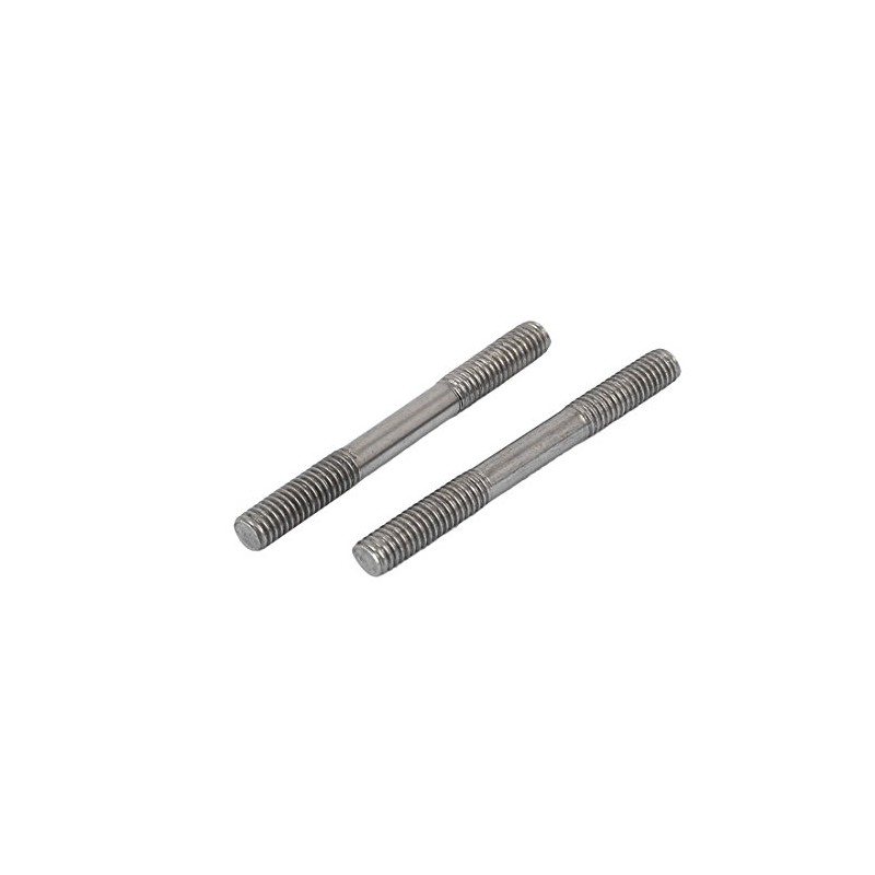 Sourcingmap M4x40mm 304 Stainless Steel Double End Threaded Stud Screw