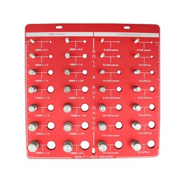 findmall 28 Nut and Bolt Thread Checker Bolt Size and Thread Identifier Gauges 14 Metric & 14 Standard Sizes