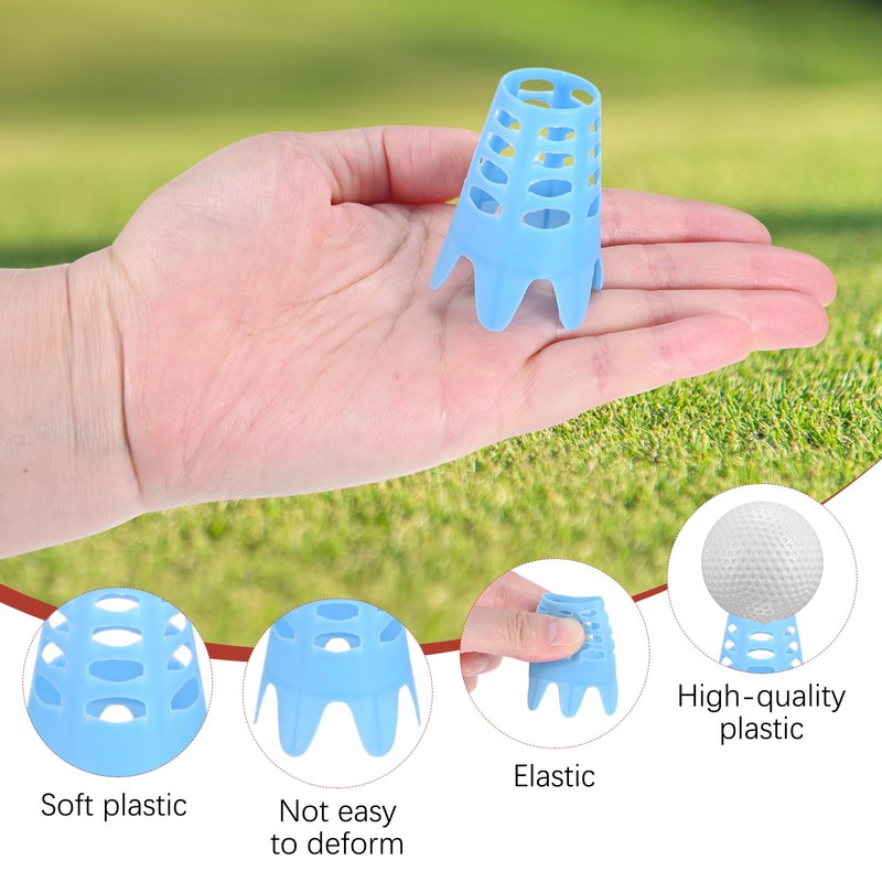 TIXIPEM Golf Simulator Tees [8PCS] - Plastic Golf Tees Use
