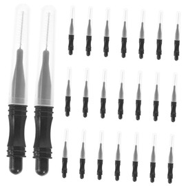 Beavorty Micro Lash Brushes Set 50pcs Eyebrow Spoolie Lash Wands Eyelash Brush for Makeup Grooming Tools for Travel