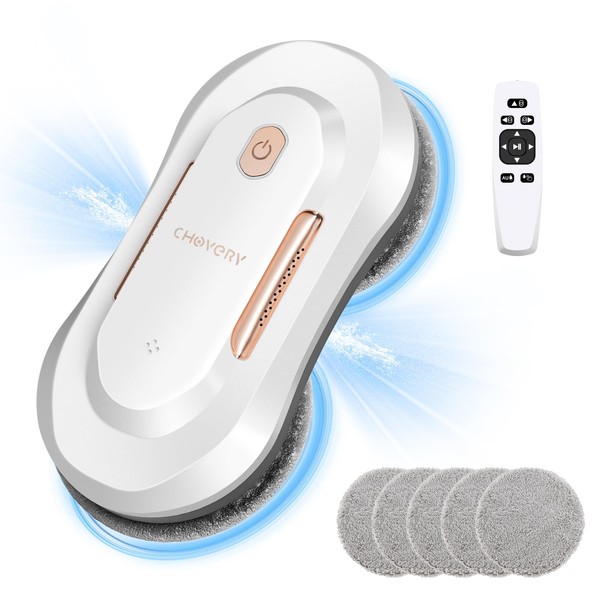 CHOVERY Window Cleaner Robot with Dual Water Spray Window Cleaning