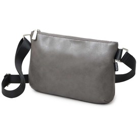 Register 7010 Sacoche Sacoche Bag, Shoulder Bag, Men's, Leather, Small, Cross-body, gray