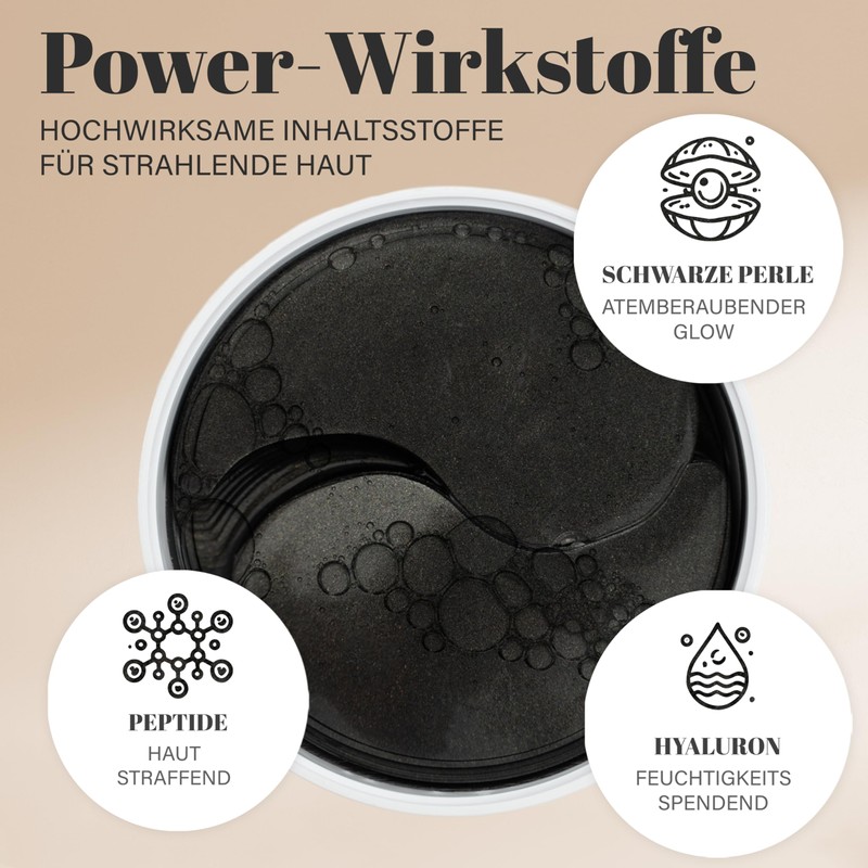 EGYPT-WONDER Peptide & Black Pearl Hydrogel - Luxurious Eye Pads