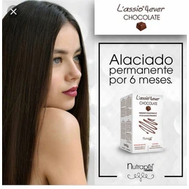 NUTRAPEL CHOCOLATE HAIR 4EVER STRAIGHTENER KIT LASSIO 6 MONTHS ALACIADO FreeShip