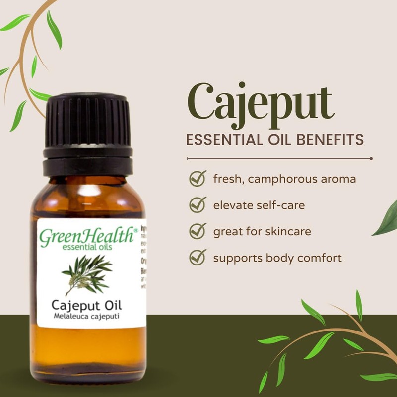 GreenHealth Cajeput – 1/2 fl oz (15 ml) Glass Bottle