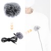 2 Pcs Wireless Lavalier Microphone Windproof Cover, Fluffy Cover, Interview