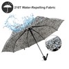 Nollia Windproof Automatic Travel Umbrella, Compact Portable with Reinforced Ribs