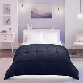 So Fluffy! Down Alternative Quilted Comforter Duvet Insert, Ultra Soft for All-Season Warmth, Twin, Navy