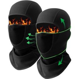 Balaclava Face Mask with Breathable Mesh, Moveable Design Ski Mask for Winter Cold Weather Ski Snowboarding Working Men Women