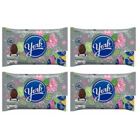 York Peppermint Patty Easter Eggs - Gluten Free - Individually Wrapped Limited Edition Egg Shaped Peppermint Patties - 9.6 oz Per Bag - Choose a 4 Pack or 6 Pack (4 Pack)