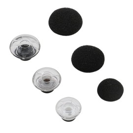 ALXCD Gel Ear Tip for Plantronics Voyager Pro 5200 Headset, S/M/L Size 3 Pcs Gel Ear Tips & 3 Pcs Foam Cover, Fit for Plantronics Voyager 5200 Voyager Pro (Black/SML)