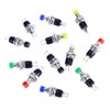 Hohopeti Set of 12 Mini Spst Momentary Latching Push Buttons