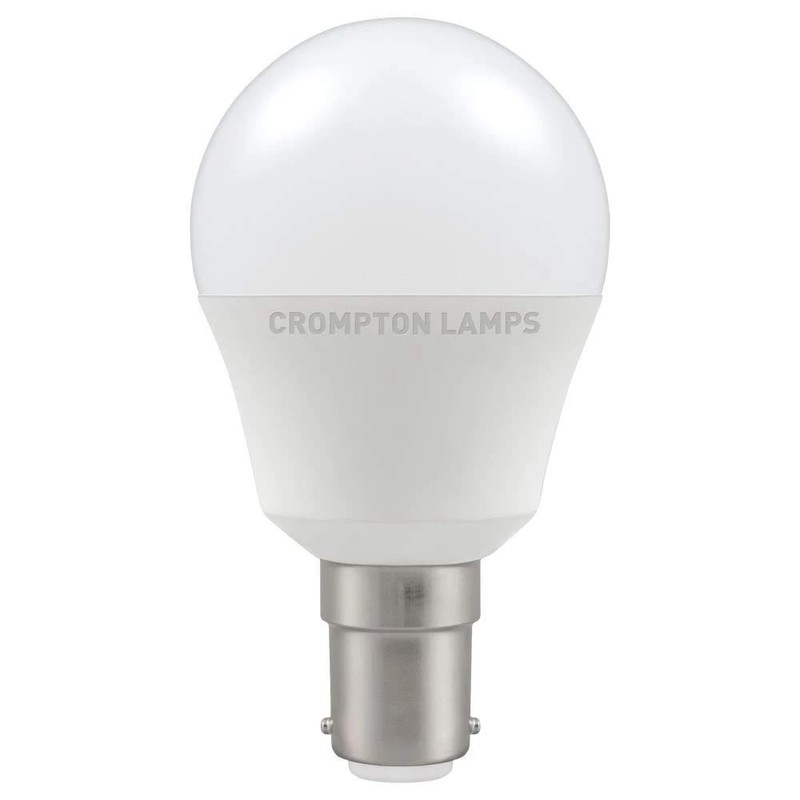 Crompton LED 45mm Round Thermal Plastic 5.5W B15d Very Warm
