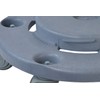 Janico 1041 Quiet Trash Can Dolly, Non Marking Casters, Round,