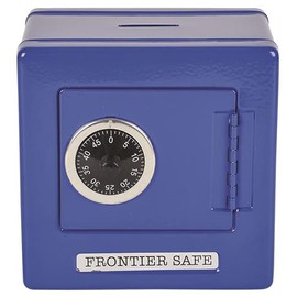 ArtCreativity Frontier Combination Safe Coin Bank for Kids and Adults, Fun Money Savings Piggy Bank with Coin Slot and Functioning Dial, Great Birthday Gift for Boys and Girls