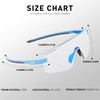 KAPVOE Photochromic Frameless Cycling Glasses for Men Women Running Sport