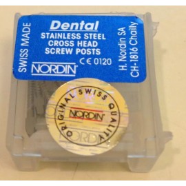 NORDIN Dental Stainless Steel Screw Posts Cross Head M1 12 pieces Refill kit NORDIN