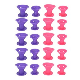 20 Rulos Mágicos para el Cabello, Set de Rizadores de Pelo de Silicona sin Clip, Rulos Grandes Y Pequeños para Rizos Mágicos en el Cabello, Rizadores 
