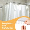 Sintuff 120 Pcs Plastic Shower Curtain Rings Hooks C Shaped
